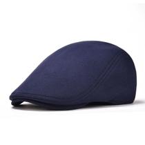 Chapéu masculino VOBOOM de algodão plano Ivy Gatsby Newsboy Style2-Navy Chapéu masculino VOBOOM de algodão plano Ivy Gatsby Newsboy Style2-Navy