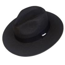 Chapéu Moda estilo Panamá Palha PRETO Aba Longa Praia Passeio