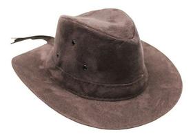 Chapéu Modelo Boiadeiro Couro Camurça Country Unissex