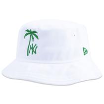 Chapeu New Era Bucket MLB New York Yankees Vacation Off White Branco