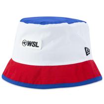 Chapeu New Era Bucket WSL Tricolor Branco Vermelho Azul Branco/Vermelho