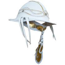 Chapéu Nordestino Dominguinhos Vaqueiro Em Couro Branco Chapéu Nordestino Dominguinhos Vaqueiro Em Couro Branco