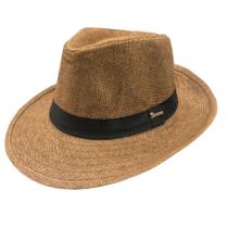 Chapéu ORIGINAL panamá moda masculino e feminino aba larga pronta entrega Brasil Cor:MarromTamanho:54