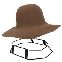 Chapéu Original Pralana Feltro De Lã Premium Modelo Cata Ovo Woker Aba 9 Marrom Terra Confortável Ref. 19216/3965