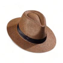 Chapéu Palha Casual Praia Feminino Masculino ABA MÉDIA PANAMÁ 329