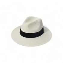 Chapéu Palha Casual Praia Feminino Masculino ABA MÉDIA PANAMÁ 329