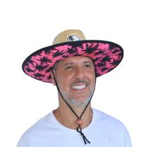 Chapeu Palha Estampado Havaiano Praia Sol Mar Verao Piscina