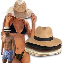 Chapéu Palha Praia Casual Feminino Masculino ABA MÉDIA PANAMÁ 330