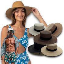 Chapéu Palha Praia Casual Masculino Feminino AB MÉDIA PANAMÁ 328 Chapéu Palha Praia Casual Masculino Feminino AB MÉDIA PANAMÁ 328