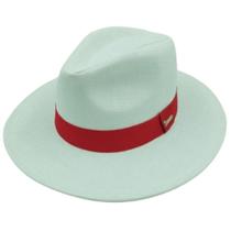 Chapéu Panamá Aba Larga Fita Vermelha Masculino Feminino Top Chapéu Panamá Aba Larga Fita Vermelha Masculino Feminino Top