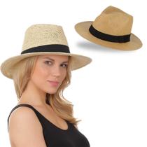Chapeu Panama Aba Larga Masculino Feminino Praia Moda - PANAMAS E CIA