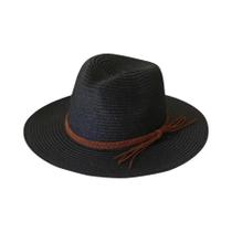 Chapéu Panamá De Palha Unissex Com Aba Larga Para Verão, Proteção UV UPF, Chapéu De Sol Para