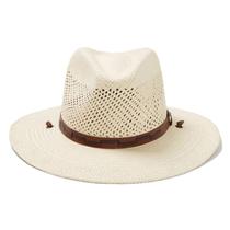 Chapéu Panamá de Palha Ventilado Stetson Airway para Homem, Natural, Médio