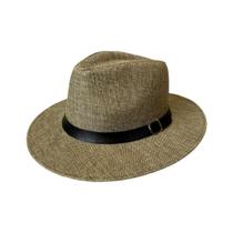 Chapéu Panamá Fibra de Bambu Prova D'água Dobrável Com Faixa Chapéu Panamá Fibra de Bambu Prova D'água Dobrável Com Faixa