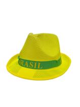 Chapéu Panamá Pagodeiro Copa Do Mundo Amarelo C/faixa Verde - MODAMIX