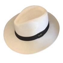 Chapéu Panamá Palha Shantung Verão Praia Casual Unissex Chapéu Panamá Palha Shantung Verão Praia Casual Unissex