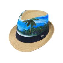 Chapéu panamá verão estampado