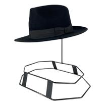 Chapéu Para Eventos Sociais Marcatto Oficial Fedora Feltro De Lã Preto Leve E Confortável Ref. 4099