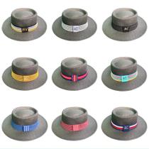 Chapéu Paris de Juta Preto com Faixa Personalizada Listradas