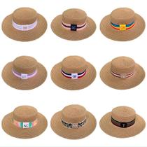 Chapéu Paris Sintético Caramelo com Faixa Personalizada Listradas Chapéu Paris Sintético Caramelo com Faixa Personalizada Listradas