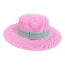 Chapéu Paris Sintético Rosa com Faixa Personalizada para 02 Lados Chapéu Paris Sintético Rosa com Faixa Personalizada para 02 Lados