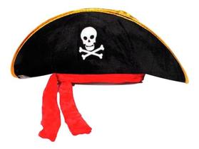 Chapéu Pirata Com Lenço Festa Fantasia