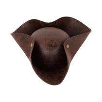Chapéu Pirata De Couro Unissex Triangular Para Festa Fantasia De Filme Chapéu De Dança Irlandesa