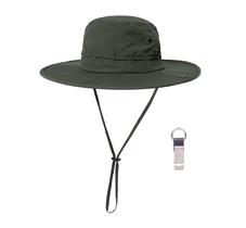 Chapéu PLCWSCFV Bucket Boonie Proteção UV Impermeável Verde XL XXL Chapéu PLCWSCFV Bucket Boonie Proteção UV Impermeável Verde XL XXL