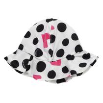Chapéu Praia Infantil Proteção UV Bolas Branco Up Baby Chapéu Praia Infantil Proteção UV Bolas Branco Up Baby