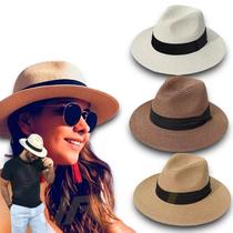 Chapéu Praia Palha Masculino Feminino ABA MÉDIA PANAMÁ 327