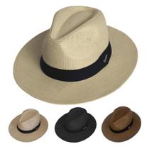 Chapéu Praia Panamá Aba Larga Casual Moda Masculino Feminino Chapéu Praia Panamá Aba Larga Casual Moda Masculino Feminino