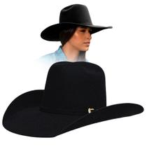 Chapéu Pralana Arena Felt Country Sertanejo Preto Aba 11 Chapéu Pralana Arena Felt Country Sertanejo Preto Aba 11