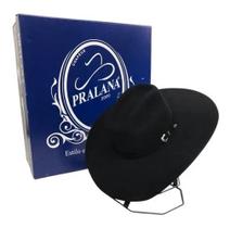 Chapéu Pralana Cross Horse Country Aba 12 Preto Tamanho P