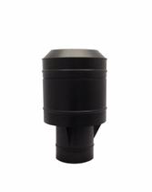 Chapéu preto tipo canhão sputinik para chaminé de 115 mm de diâmetro. Chapéu preto tipo canhão sputinik para chaminé de 115 mm de diâmetro.