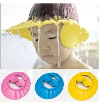 Chapéu Protetor Viseira De Banho Lava Cabeça Bebês Crianças