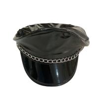 Chapéu Quepe Boina Preto Policial Fantasia Carnaval