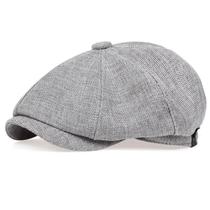 Chapéu Retro Masculino Estilo Newsboy, Boné Casual Fino De Primavera E Verão, Boné Octogonal