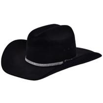 CHAPEU RODEIO COUNTRY SERTANEJO COWBOY COWGIRL FEMININO PRETO com strass Aba de 10 cm