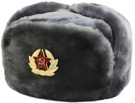 Chapéu Siberhat, Exército Russo Soviético, Força Aérea, Ushanka GR, Cinza
