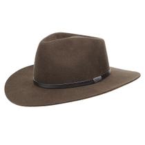 Chapéu Social de Feltro Marrom 3x Stetson 29858 Chapéu Social de Feltro Marrom 3x Stetson 29858