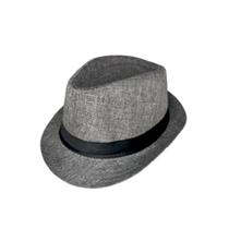 Chapeu Social Panamá Estiloso Cinza Outfit Unissex Moderno