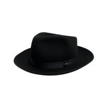 Chapéu Social Ramenzoni Preto Feltro Aba 6,5 - Ref. PL01 911