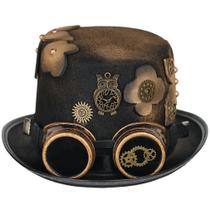 Chapéu Steampunk Top Hat Anime Cartoon Cosplay Sun Cap - Feltro