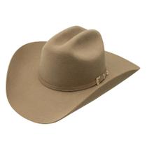 Chapéu Stetson 3X Feltro de Lã Cowboy Stone 7 3/8 Chapéu Stetson 3X Feltro de Lã Cowboy Stone 7 3/8