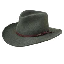Chapéu Stetson Bozeman 100% lã Loden Color tamanho L para homens Chapéu Stetson Bozeman 100% lã Loden Color tamanho L para homens