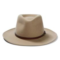 Chapéu Stetson Bozeman Fedora Wool Felt Leather GG