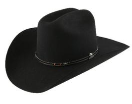 Chapéu Stetson Powder River 4X Feltro de Búfalo Preto Chapéu Stetson Powder River 4X Feltro de Búfalo Preto