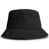 Chapéu Timberland Black Bucket em sarja de algodão pequeno/médio