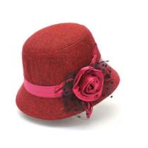Chapeu Tipo Cloche Detalhe Em Flores véu ADULTO