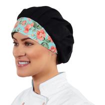 Chapéu Touca Estampada Floral Feminina Clinicas Consultórios Cozinheiras - Wp Connect - Wp Confecções